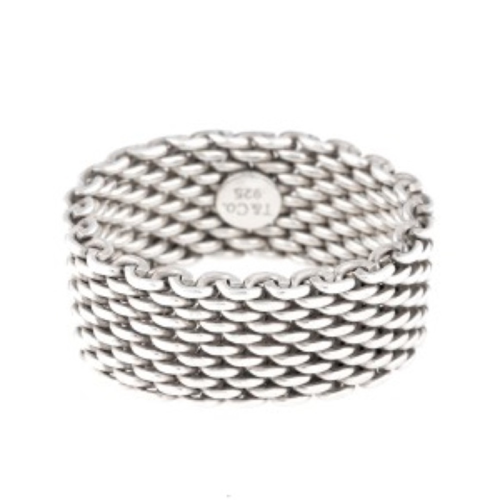 Tiffany & Co mesh Somerset ring